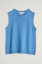 Seasalt Cornwall Blue East View Knitted Vest - Image 7 of 8