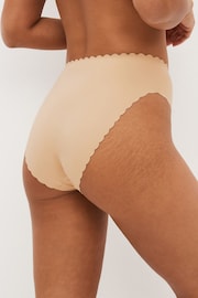 Nude Full Brief No VPL Scallop Edge Knickers - Image 2 of 4