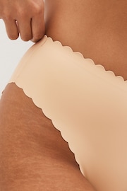 Nude Full Brief No VPL Scallop Edge Knickers - Image 3 of 4