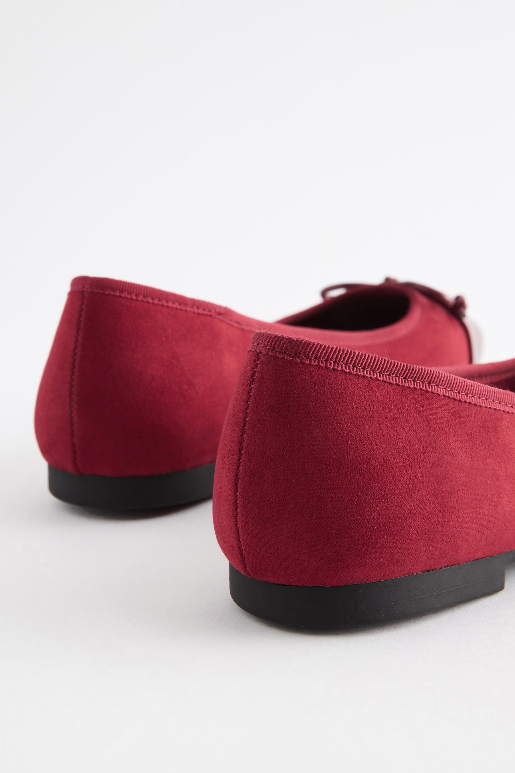Next red store flat shoes