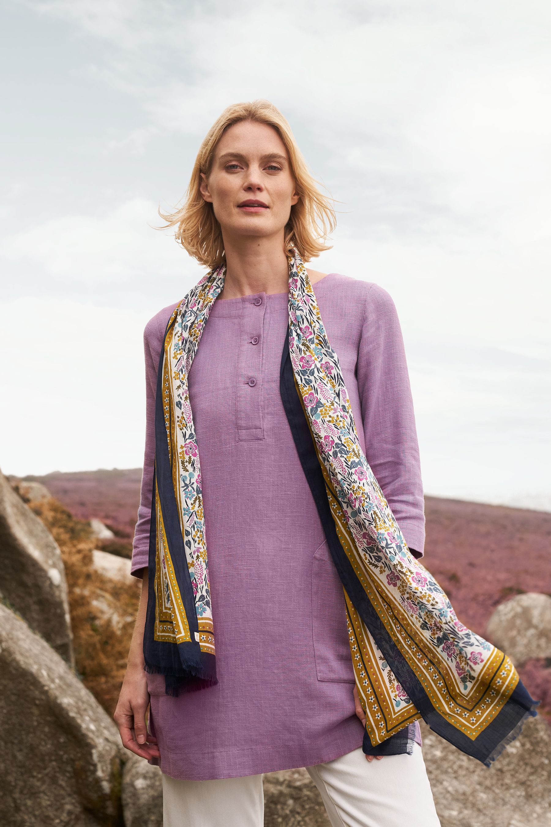 Buy Seasalt Cornwall Purple Lighthouse Rock Tunic from Next Slovenia