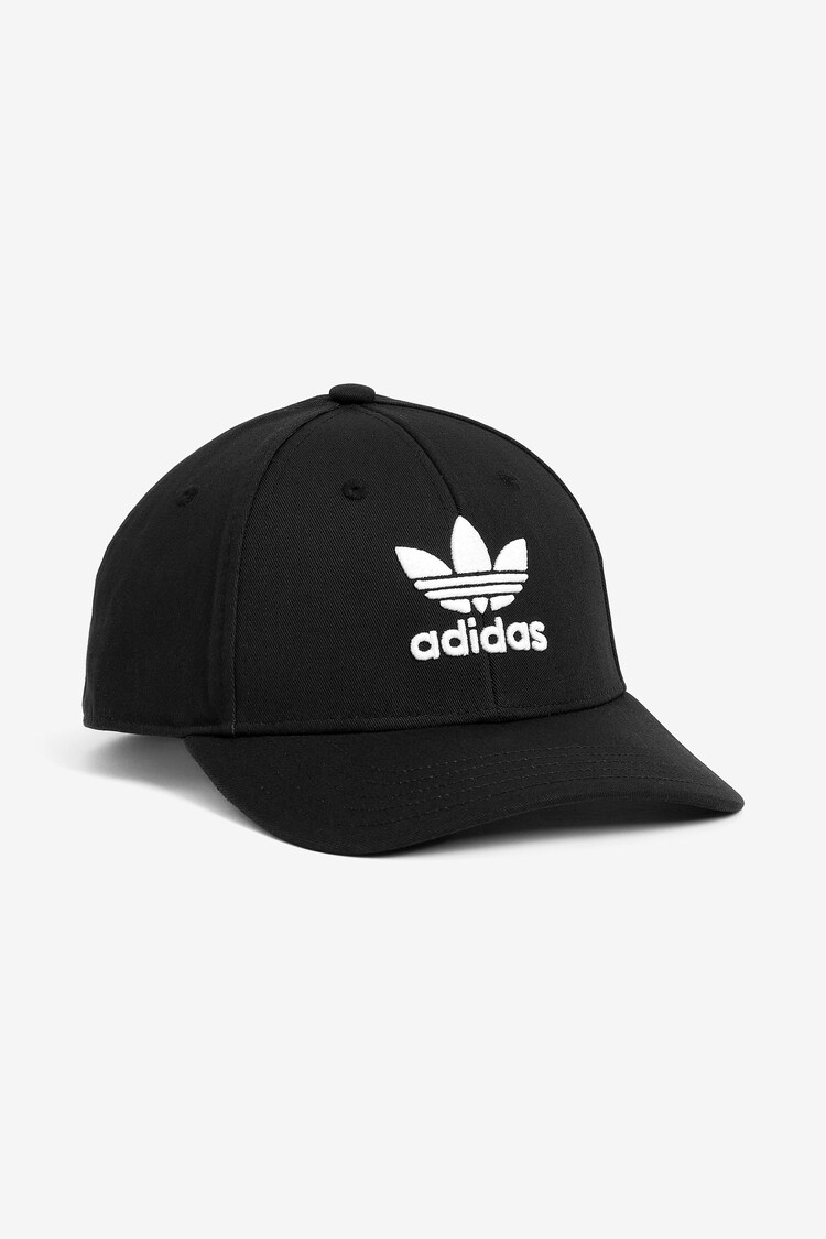 Buy adidas Originals Black Trefoil 100% Cotton Baseball Cap from the ...