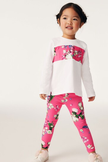 Baker by Ted Baker (0-6yrs) Floral T-Shirt and Leggings Set