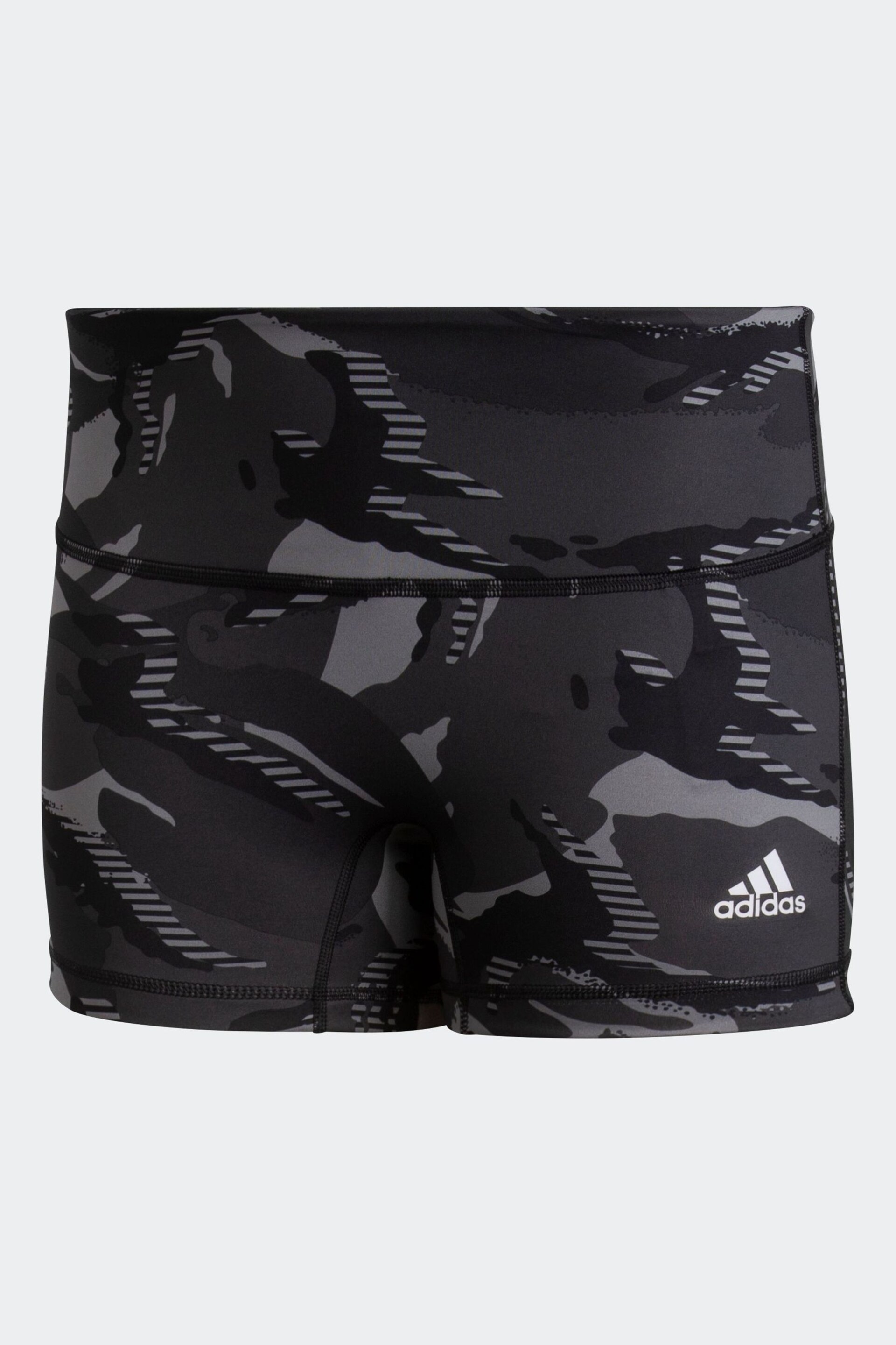 adidas Grey 4 Inch Camo Short Tights - Image 6 of 6