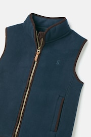 Joules Boys' Coxton Blue Fleece Gilet - Image 3 of 6