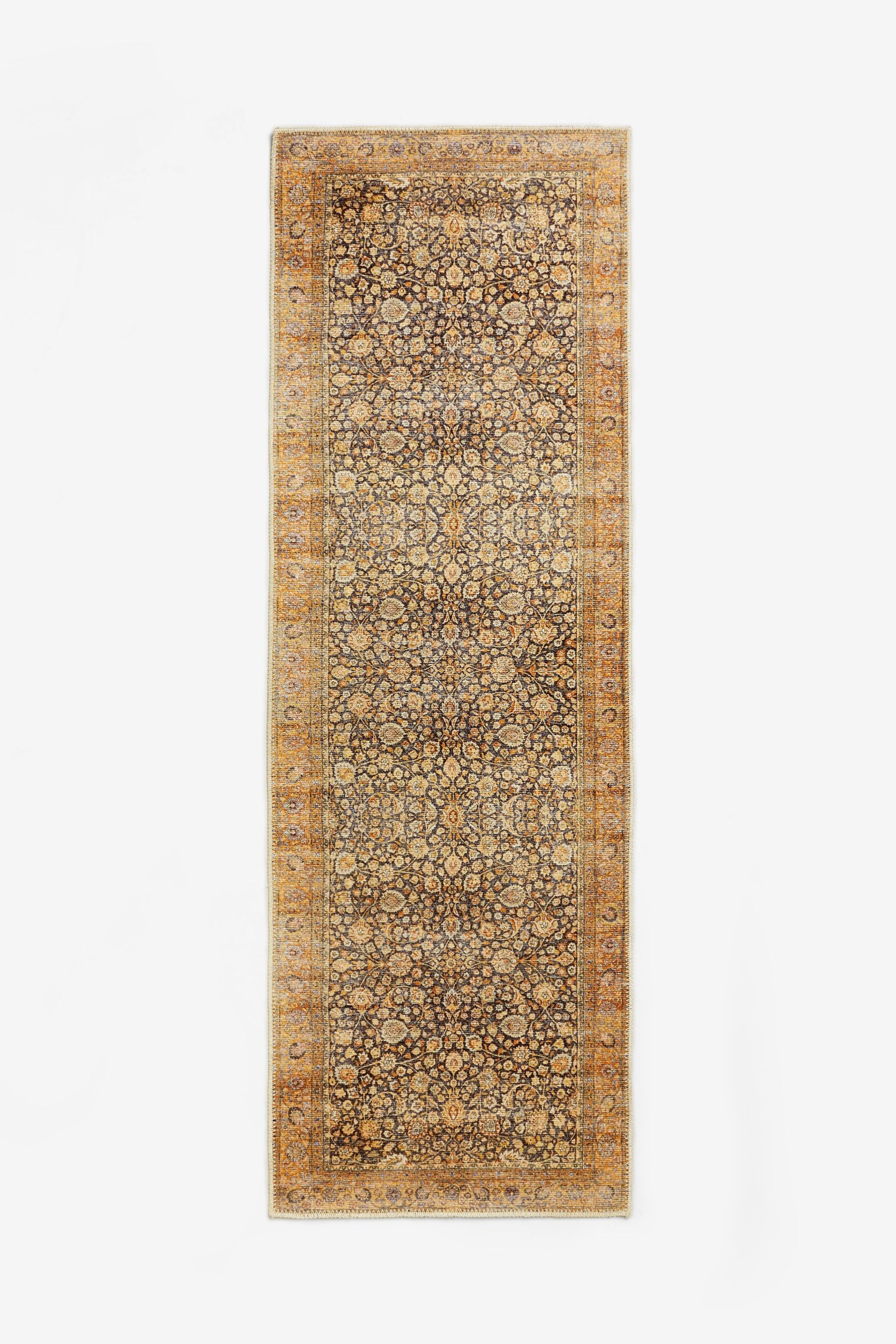 Ochre Yellow Elisabete Flatweave Oriental Runner - Image 2 of 3