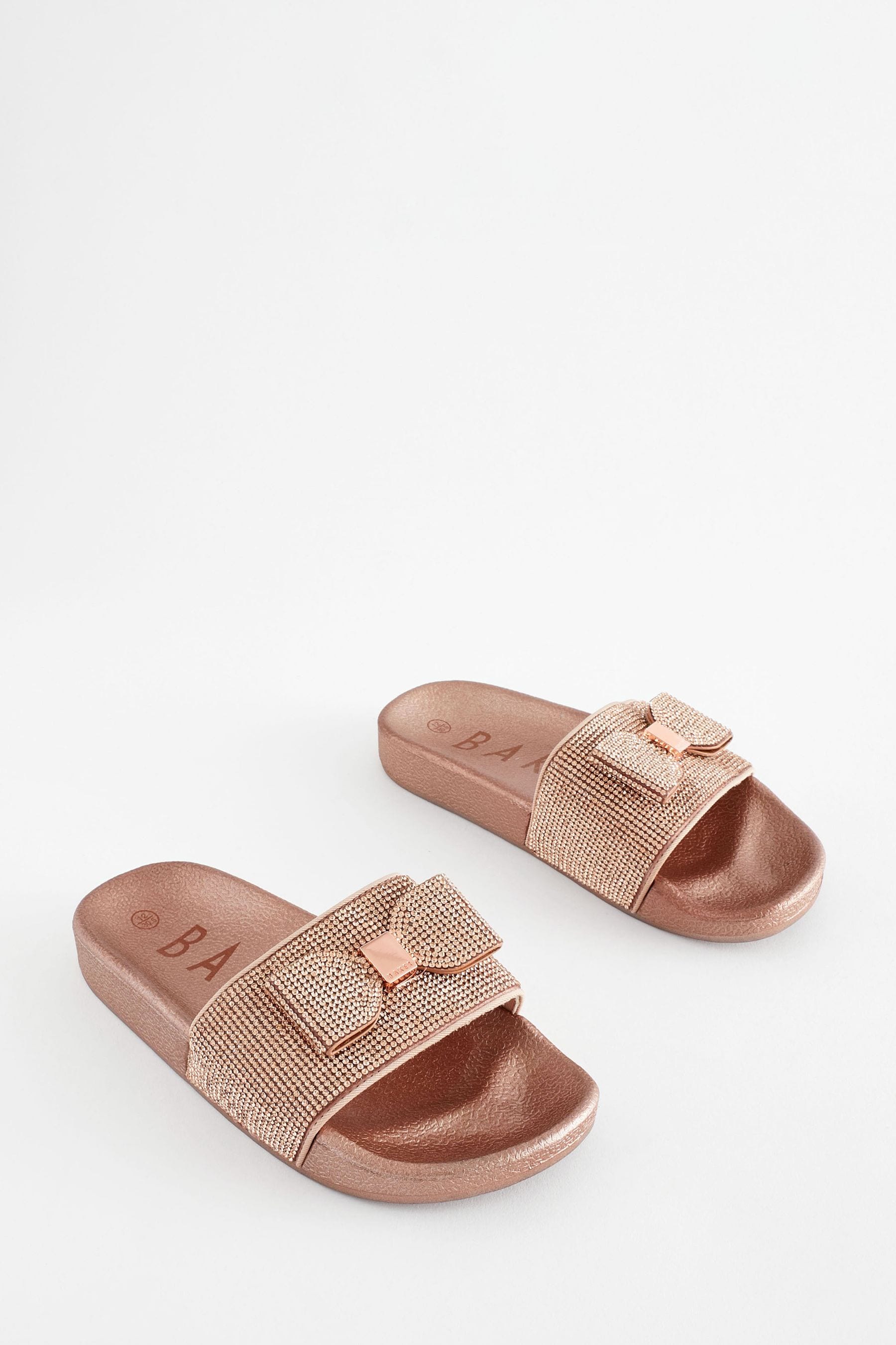 Buy Baker by Ted Baker Girls Diamante Sliders with Bow from the Next UK online shop