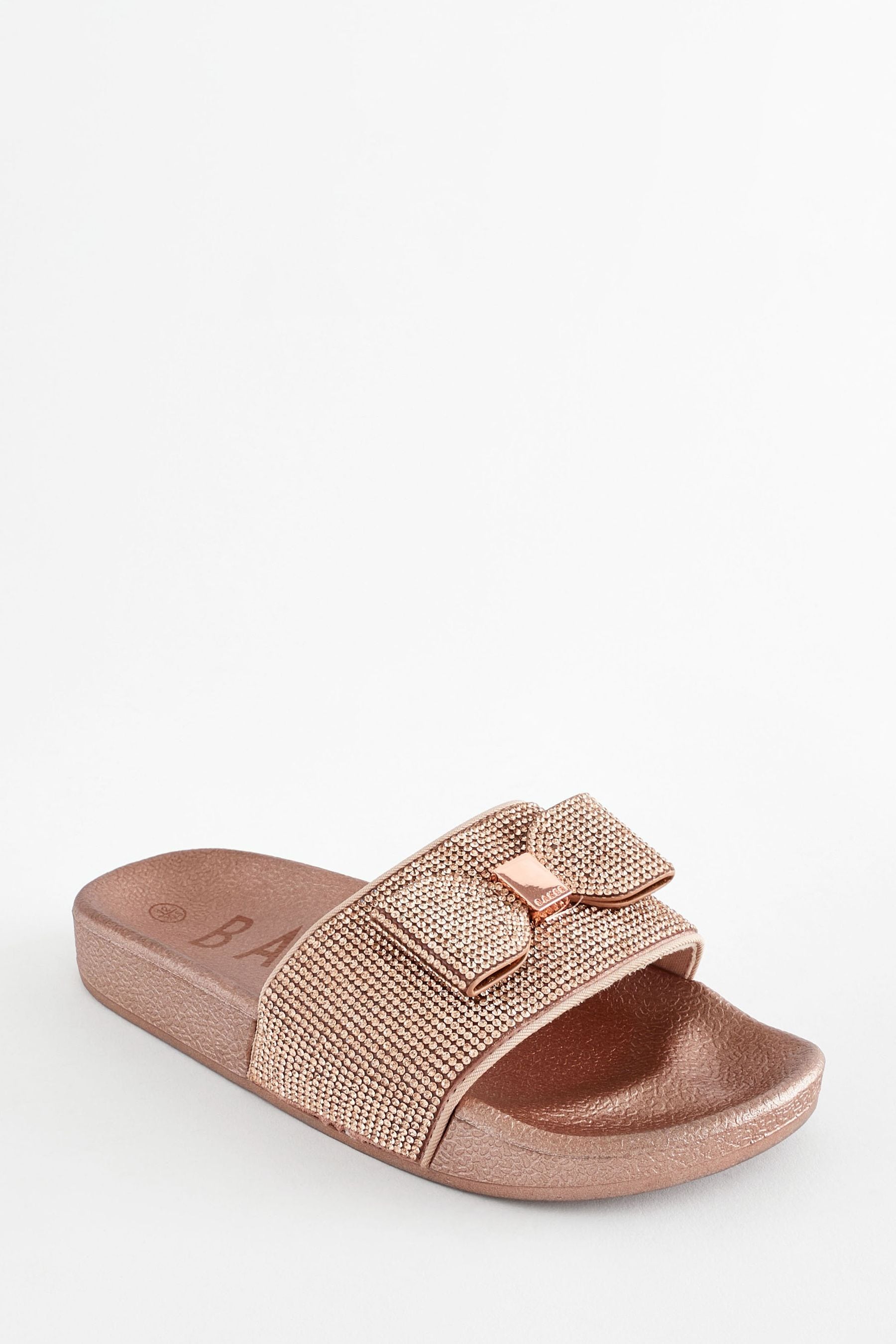 Buy Baker by Ted Baker Girls Diamante Sliders with Bow from Next Luxembourg