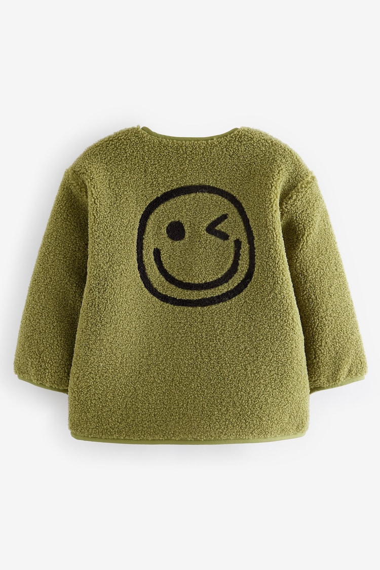 Green Borg Fleece Shacket (3mths-7yrs) - Image 2 of 4