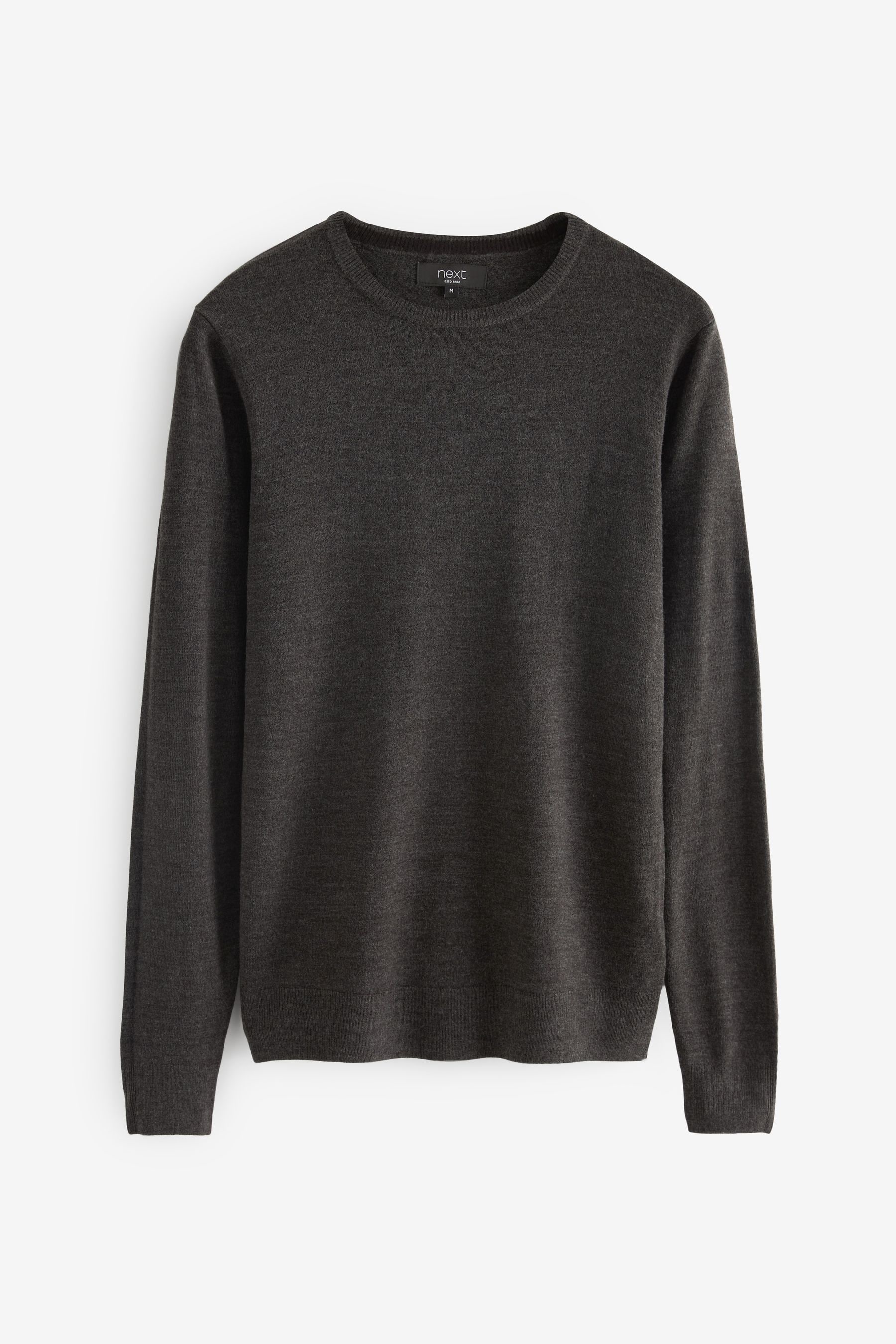 Dark grey crew neck top