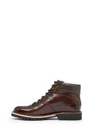 Oliver Sweeney Rispond Dark Leather Hiker Brown Boots - Image 2 of 5