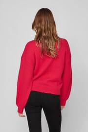 VILA Pink Round Neck Cosy Cable Knit Jumper - Image 2 of 5