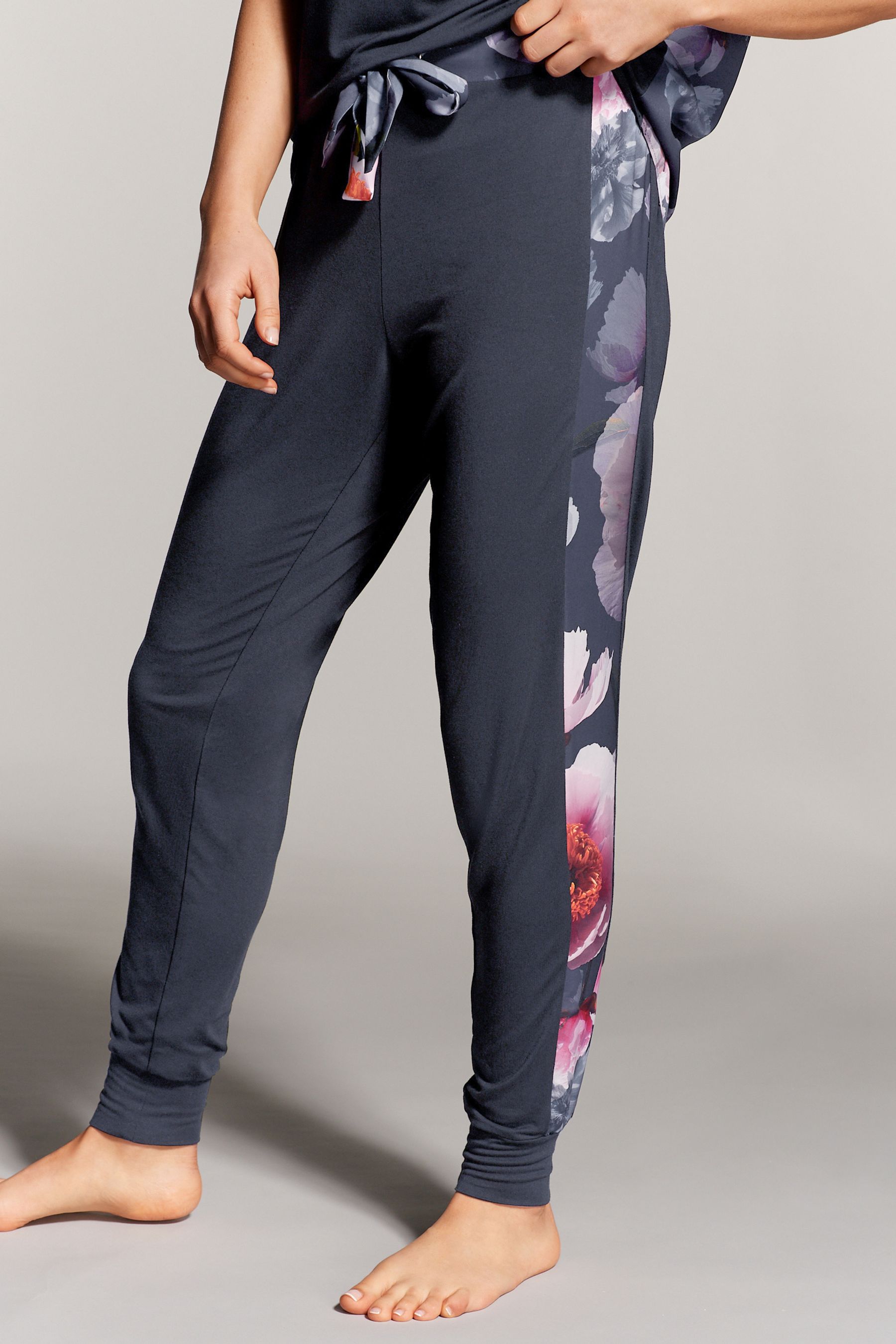 Buy B By Ted Baker Charcoal Grey Floral Satin Back Viscose Pyjamas Set from Next Hong Kong