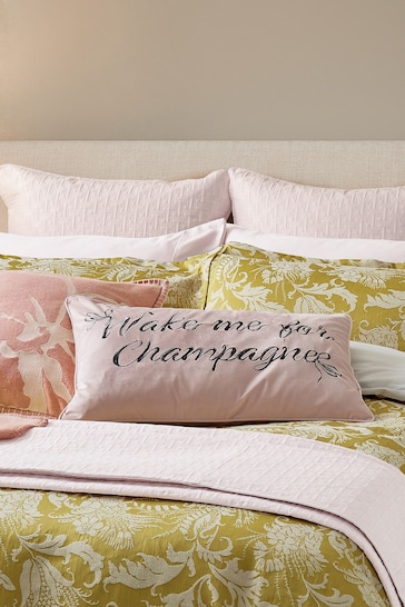 Ted Baker Pink Wake Me For Champagne Cushion