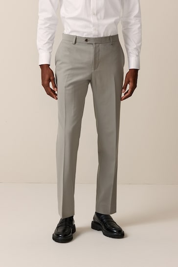 Cement Grey Skinny Motionflex Stretch Suit Trousers
