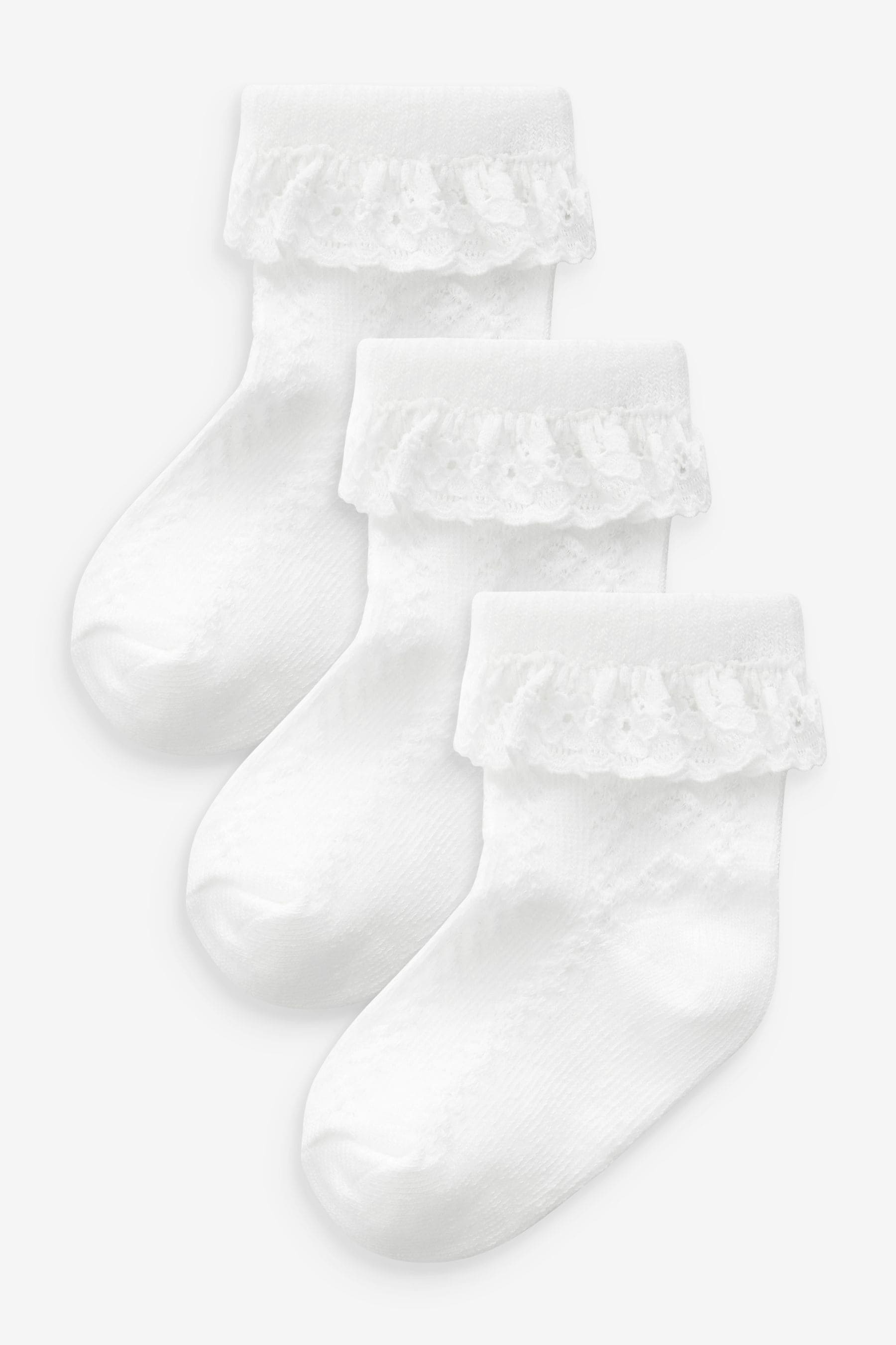 White lace hotsell baby socks