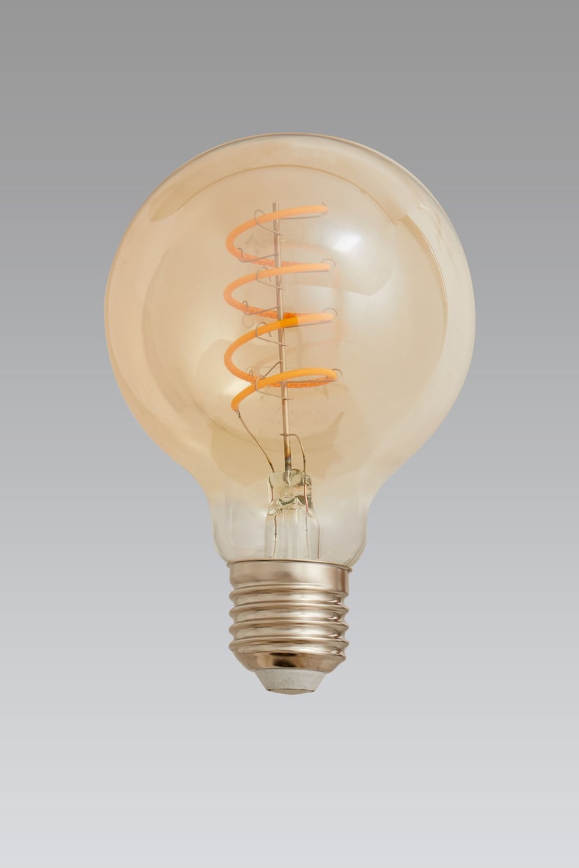 4W LED ES Retro Spiral Globe Light Bulb - Image 2 of 2
