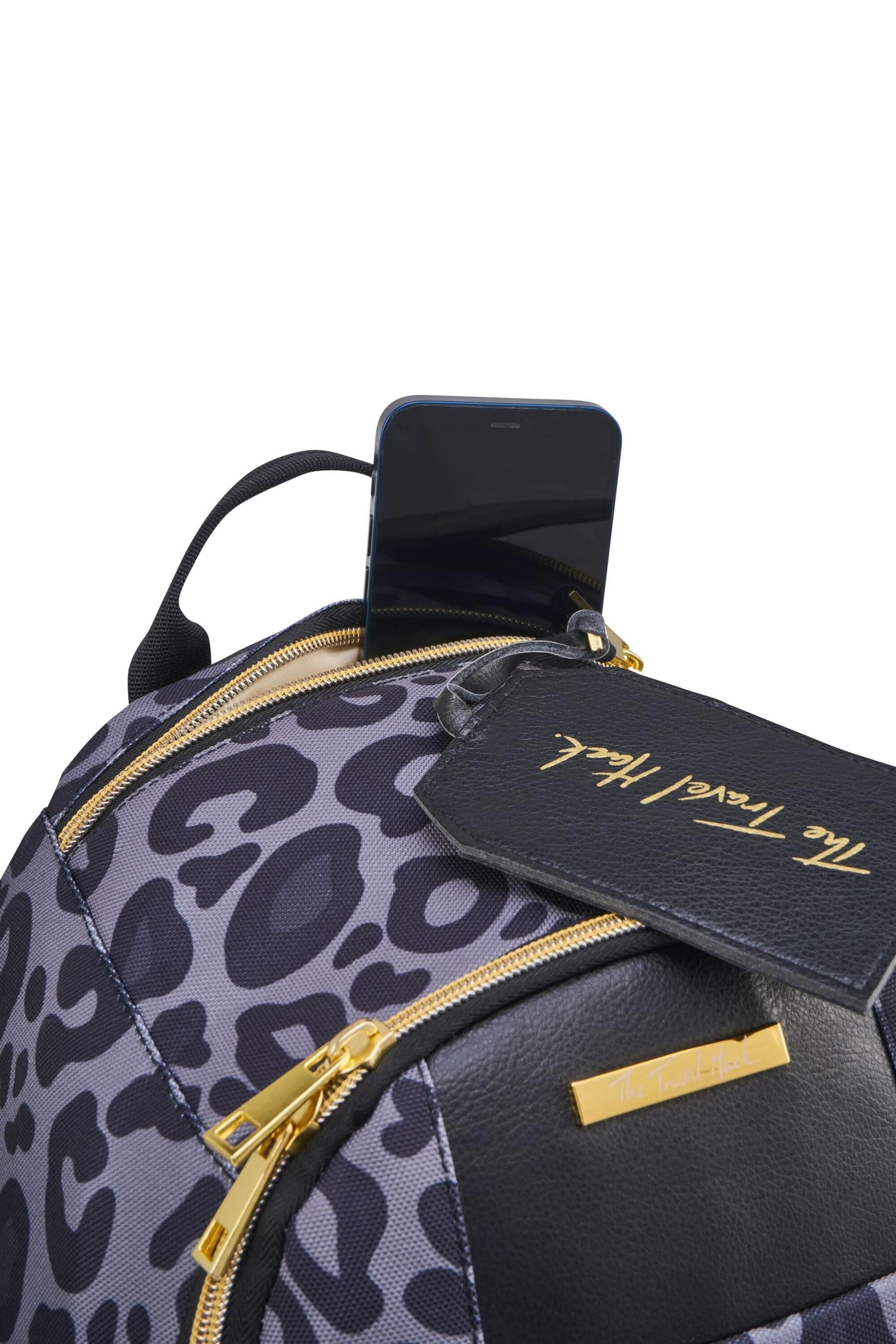 Travel leopard backpack sale