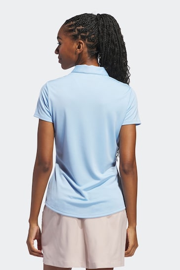 adidas Golf Womens Solid Short Sleeve Polo Shirt