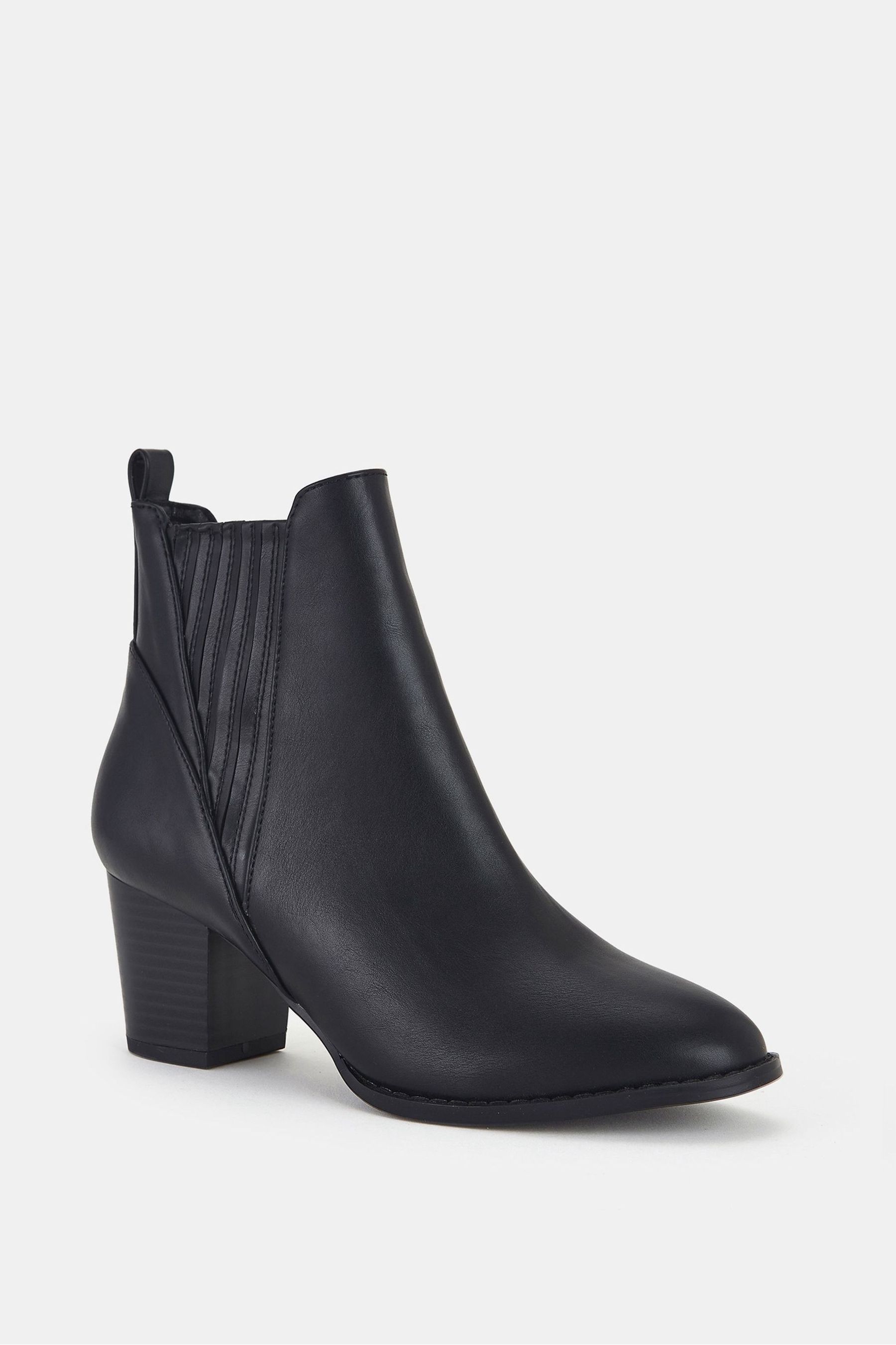 Bashina nubuck leather block heel booties sale