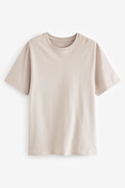 Neutral Light Regular Fit Essential Crew Neck T-Shirt - Image 5 of 7