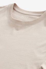 Neutral Light Regular Fit Essential Crew Neck T-Shirt - Image 6 of 7