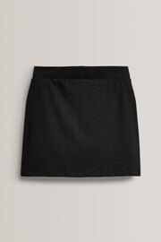 Black Cotton Rich Jersey Stretch School Skort (3-16yrs) - Image 2 of 3