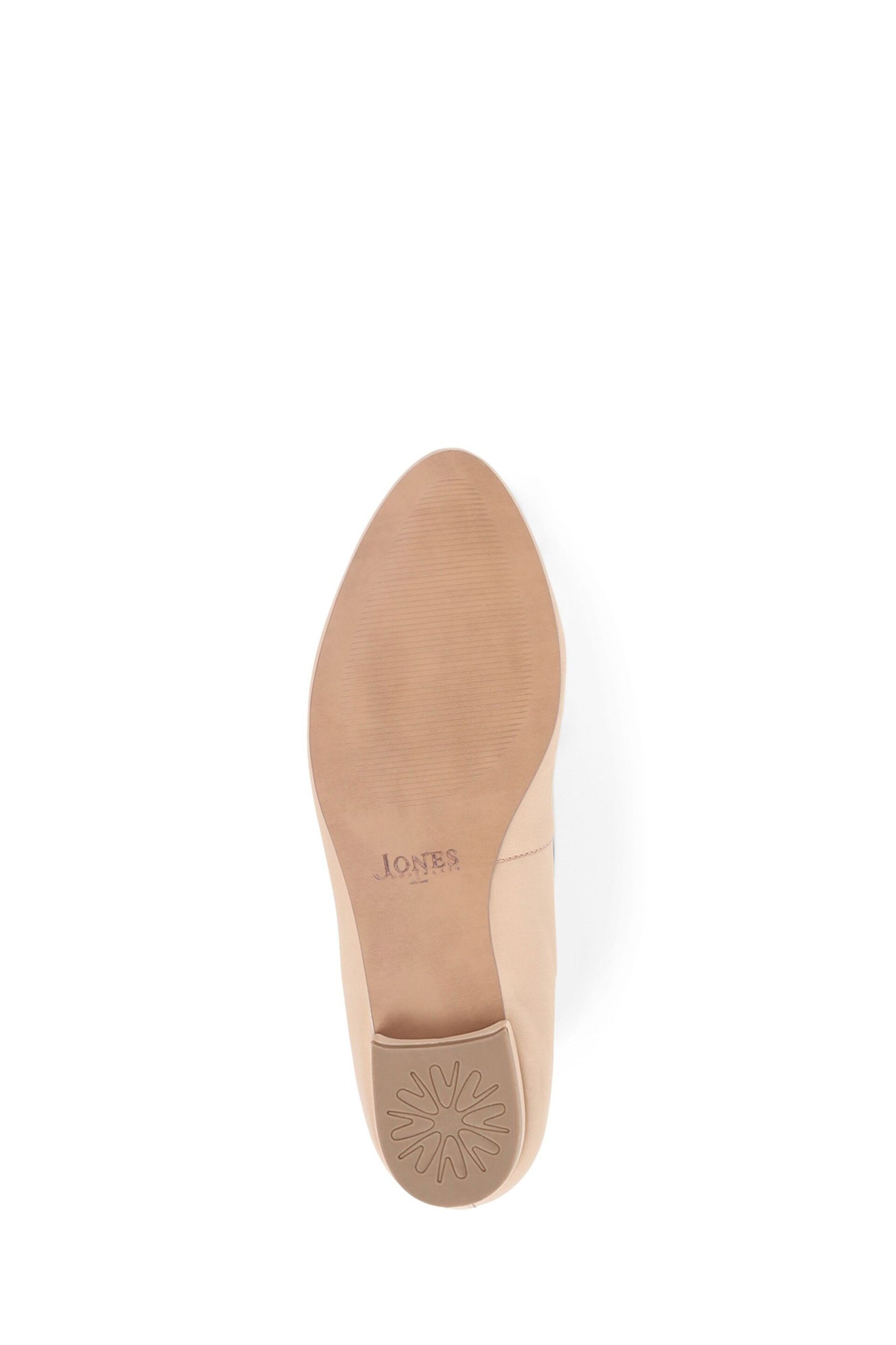 Jones Bootmaker Cream Soleil Leather Low Ballet Shoes - Image 6 of 6