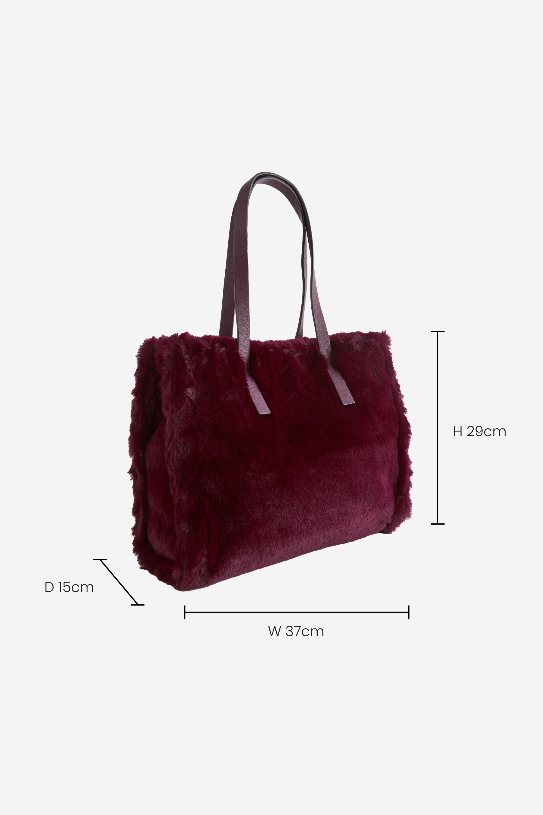 Faux fur shopper bag on sale