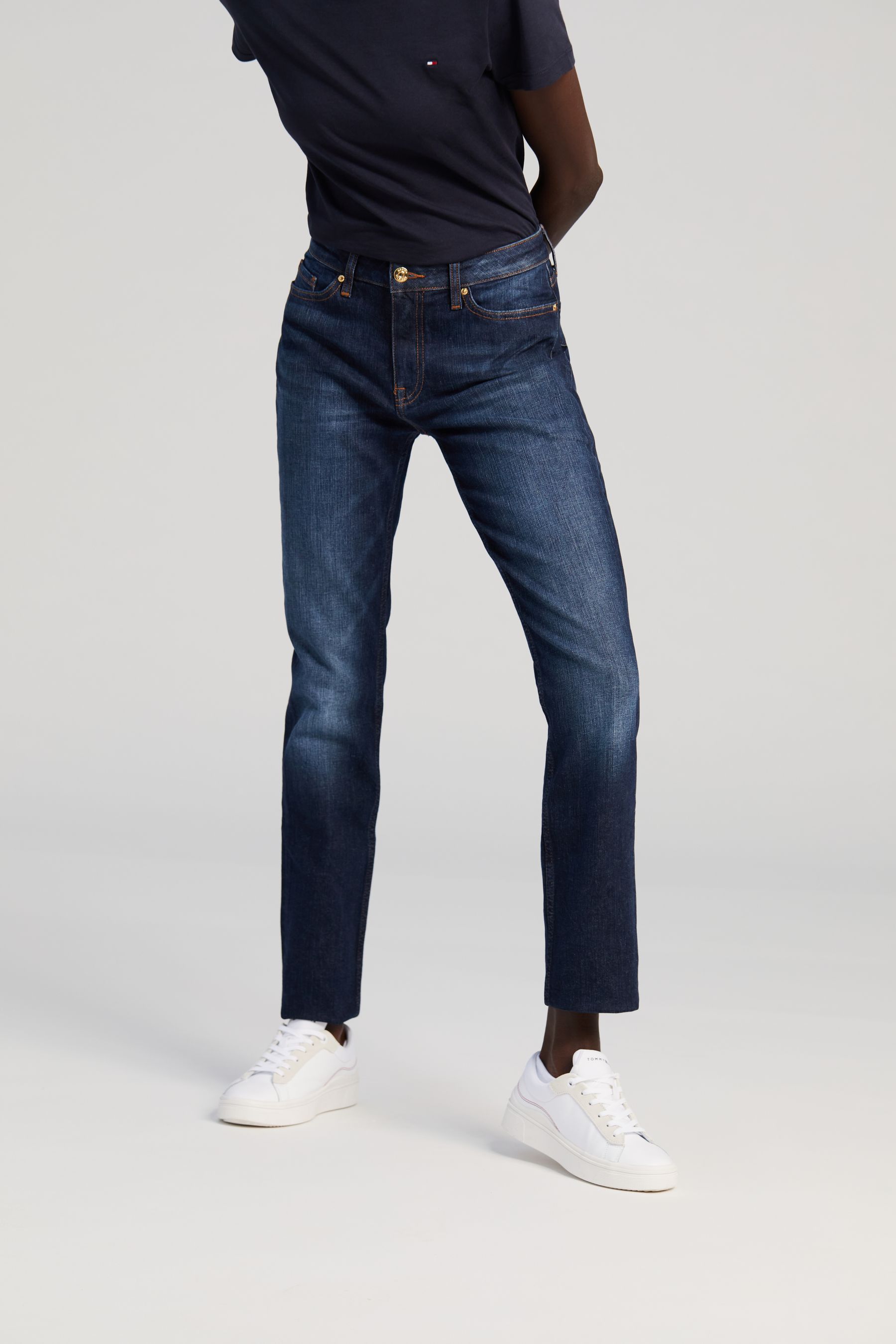 Buy Tommy Hilfiger Absolute Blue Rome Straight Jean from the Next