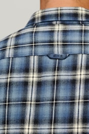 Superdry Blue Long Sleeve Cotton Lumberjack Shirt - Image 6 of 9