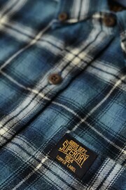 Superdry Blue Long Sleeve Cotton Lumberjack Shirt - Image 9 of 9