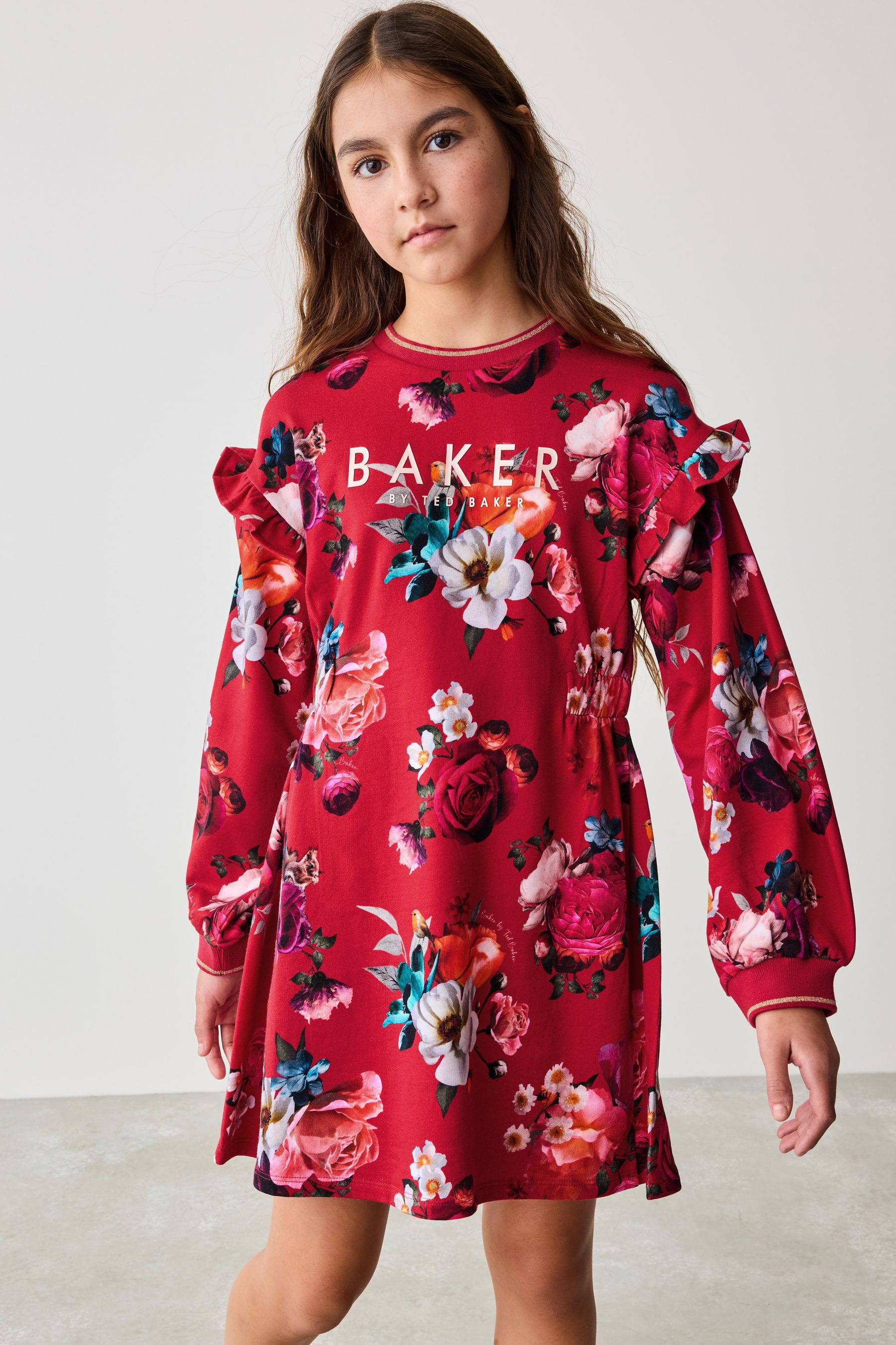 Buy Baker by Ted Baker Floral Sweat 100 Cotton Dress from the Next UK online shop