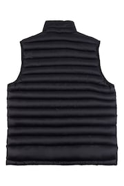 U.S. Polo Assn. Mens Lightweight Quilted Tape Black Gilet - Image 6 of 7