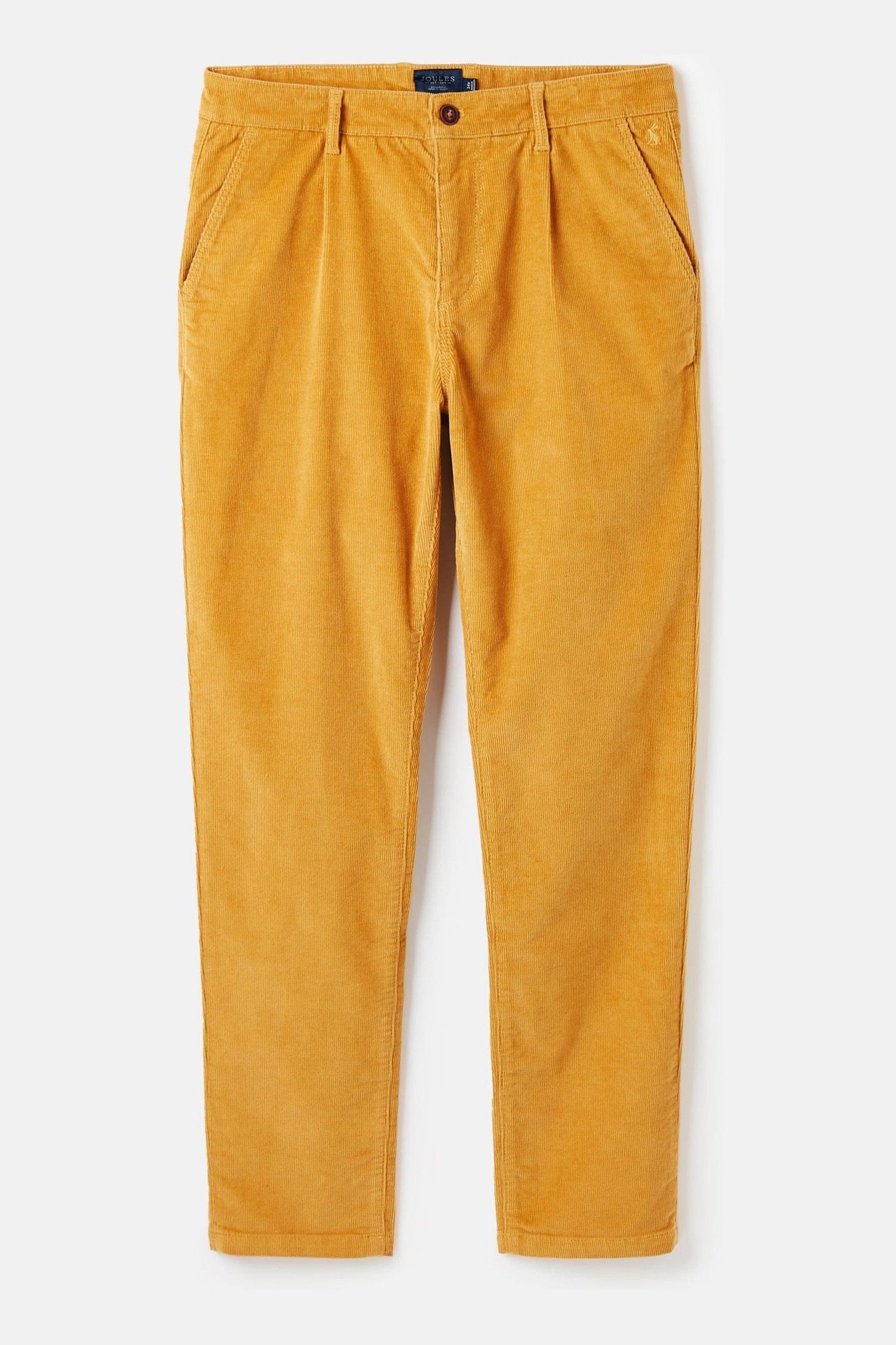 Yellow corduroy trousers sales