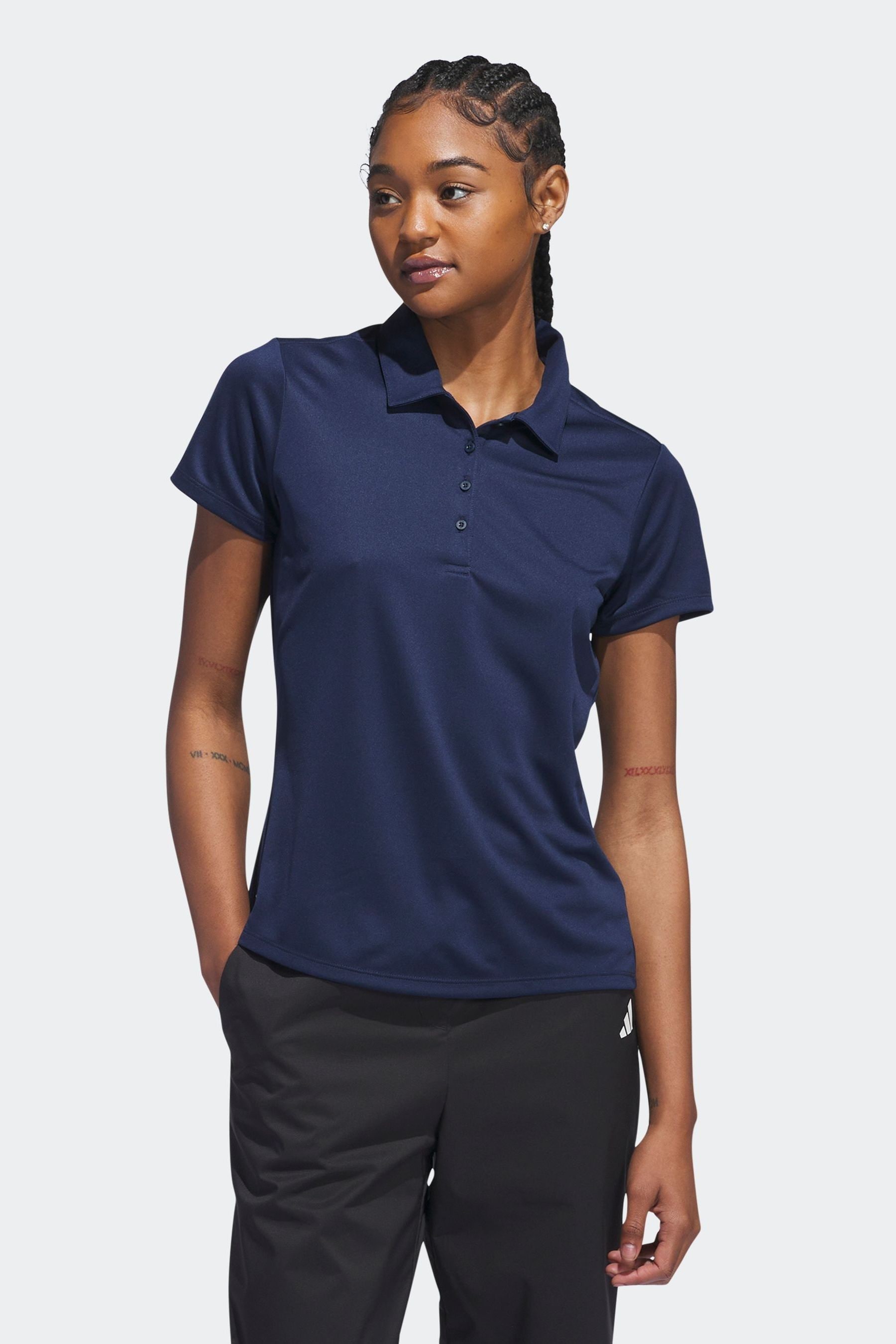 Buy adidas Golf Womens Solid Short Sleeve Polo Shirt from Next Luxembourg