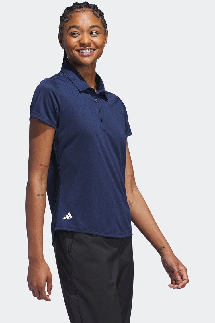 adidas Golf Womens Solid Short Sleeve Polo Shirt - Image 3 of 7