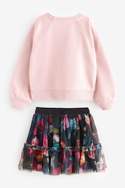 Baker by Ted Baker Sweat Top and Tulle Mesh Skirt Set - Image 3 of 5