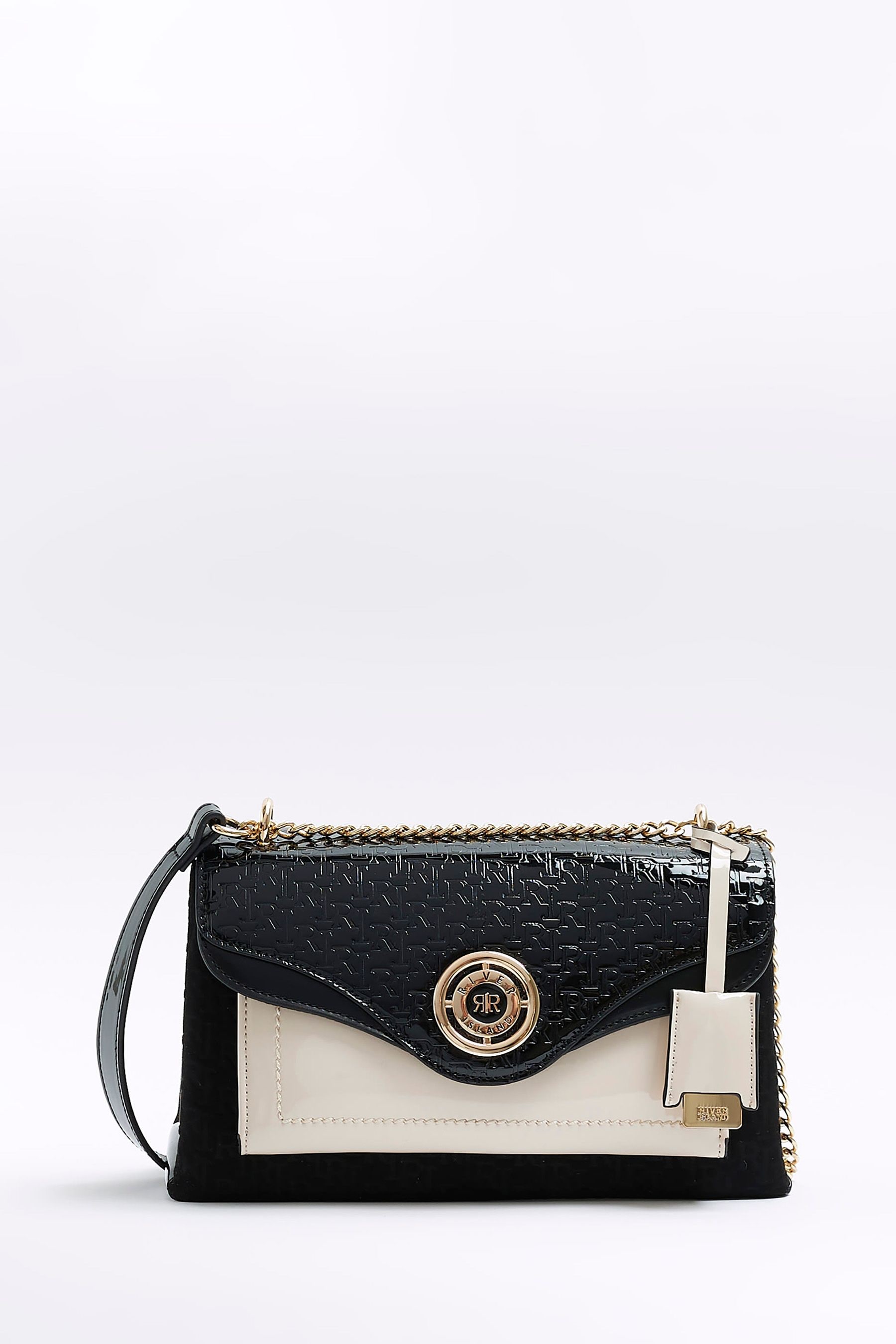 Buy River Island Black Pocket Tab Shoulder Bag from Next Luxembourg