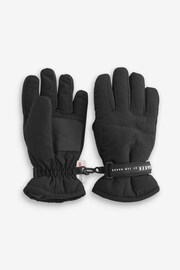 Baker by Ted Baker Boys Black Insulated Ski Gloves - Image 4 of 5