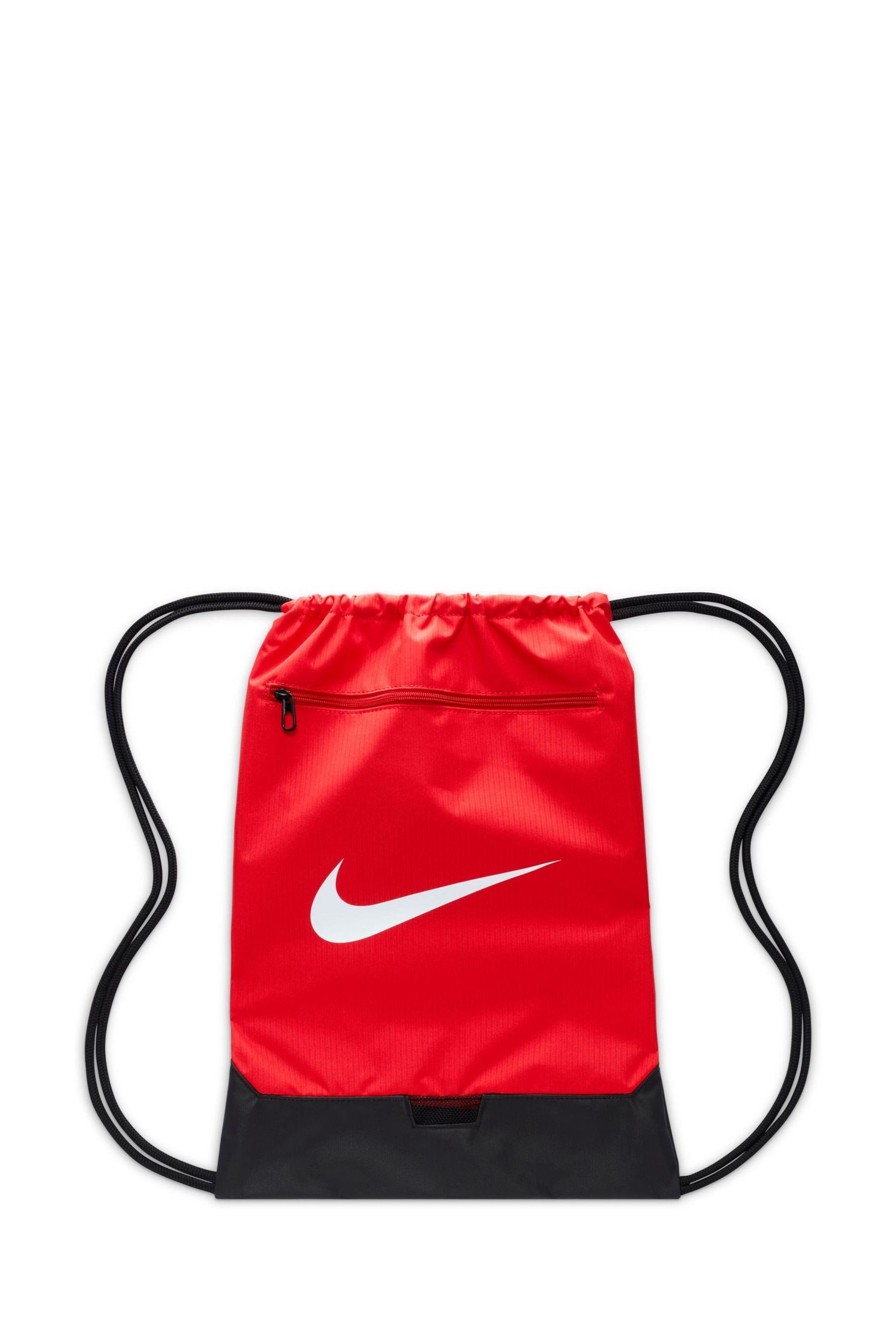 Buy Nike Red Brasilia Drawstring Bag from Next Malta