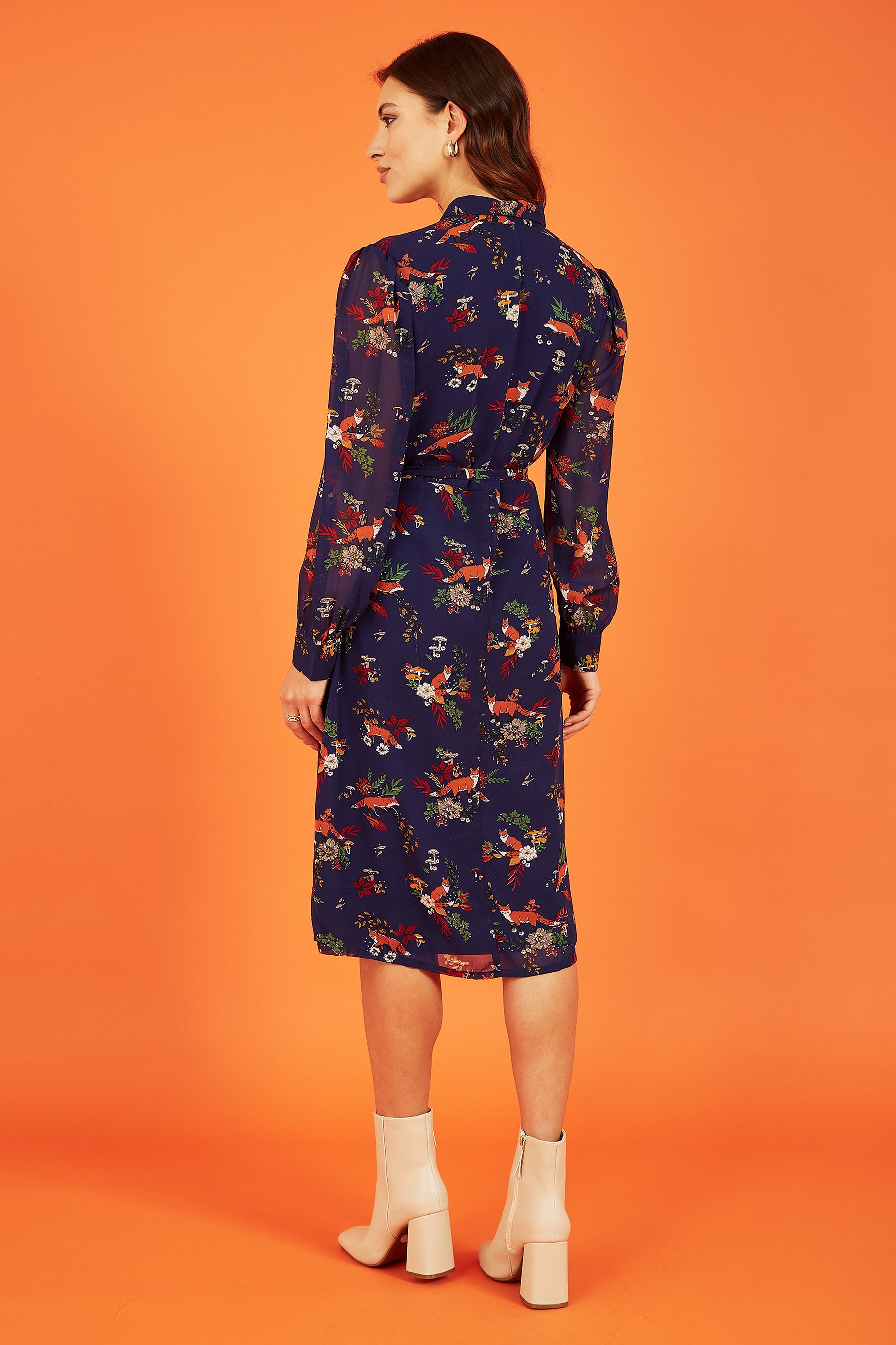Fox print dress best sale