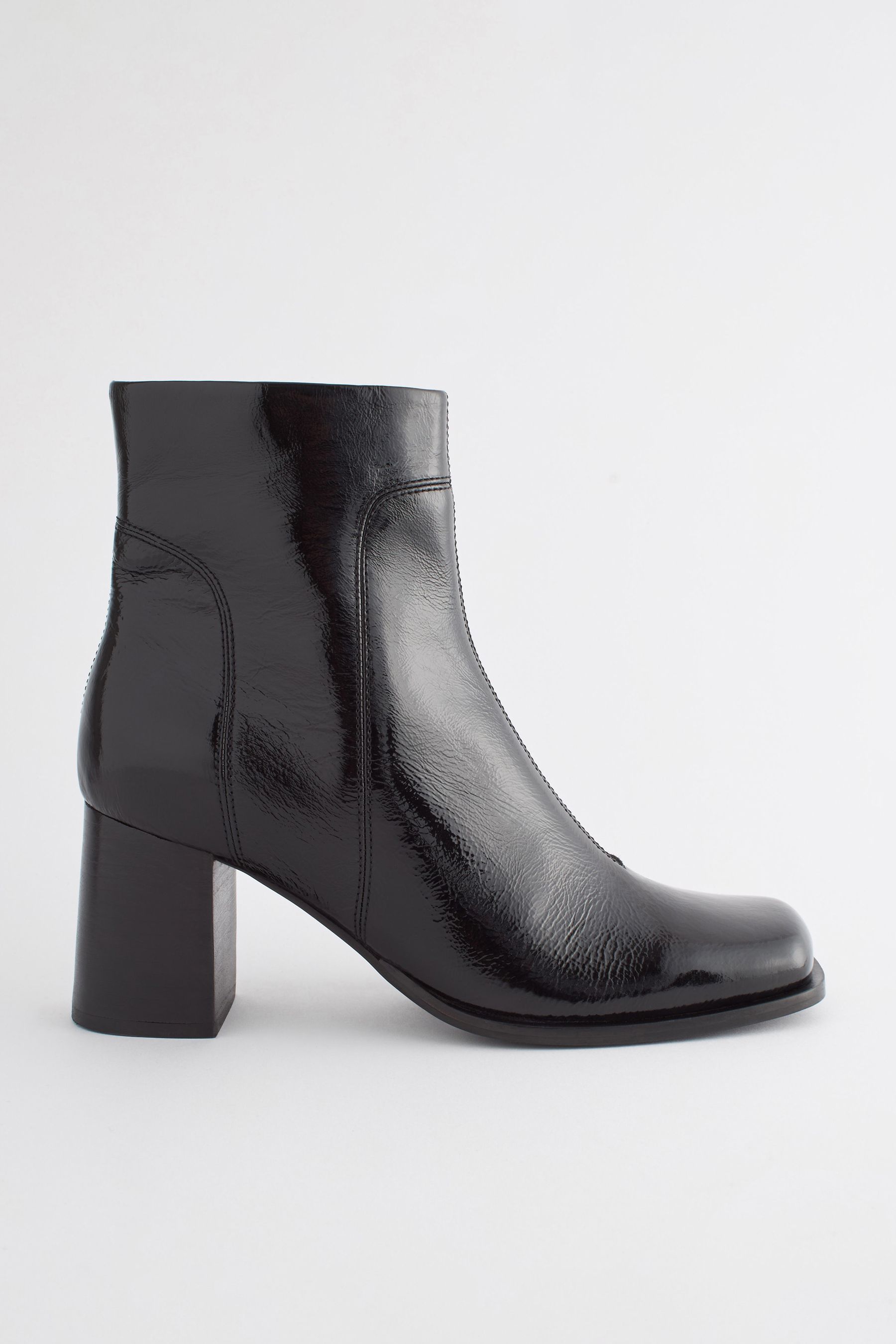 Buy Black Forever Comfort Square Toe Heeled Ankle Boots from Next Canada