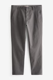 Dark Grey Slim Fit Stretch Chinos Trousers - Image 6 of 9