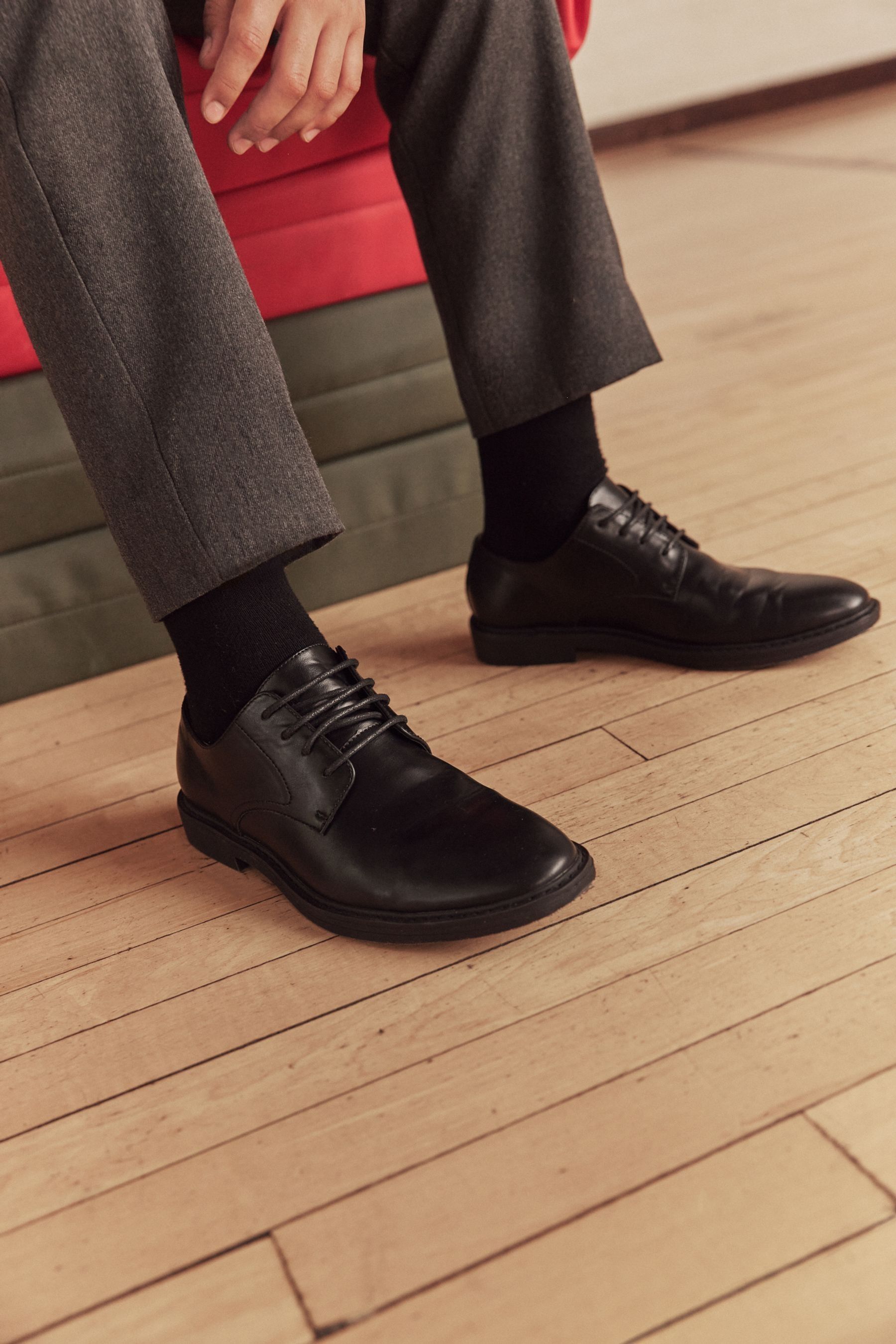 Buy Schuh Melvin PU Derby Shoes from Next Luxembourg