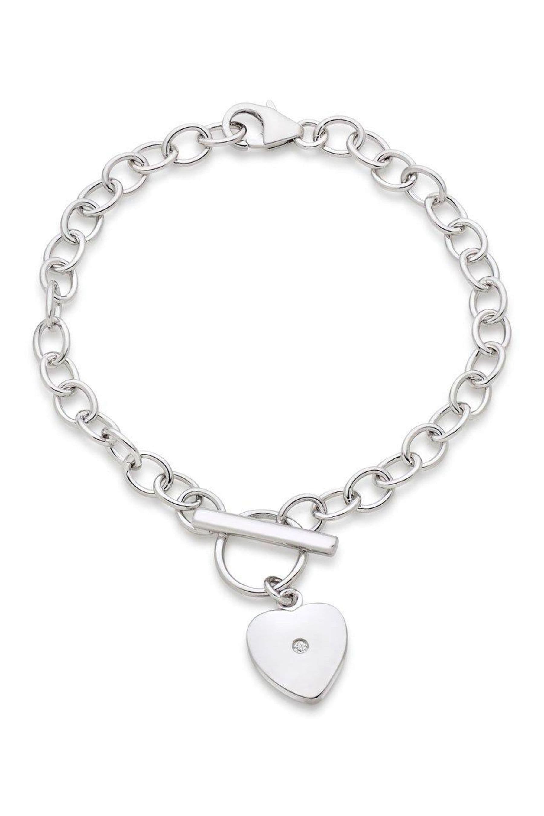 Buy Beaverbrooks Childrens Mini B Sterling Silver Tone Diamond