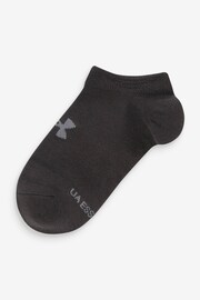 Under Armour Essential No Show Black Socks 6 Pack - Image 3 of 7