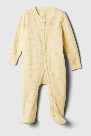 Gap Yellow Ducks First Favourites Graphic Sleepsuit (Newborn-9mths)