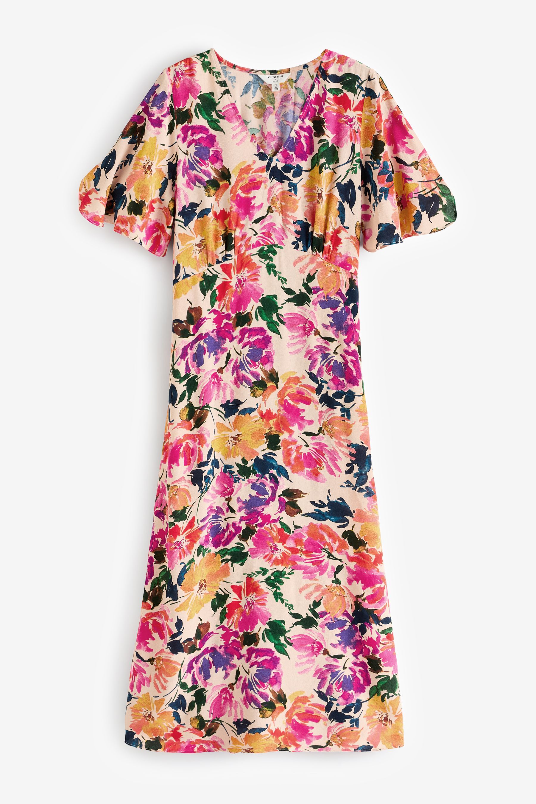 Next pink floral tea dress outlet