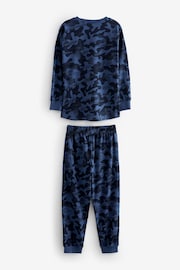Grey/Blue/Green Camouflage 3 Pack Long Sleeve Pyjamas (3-16yrs) - Image 9 of 12